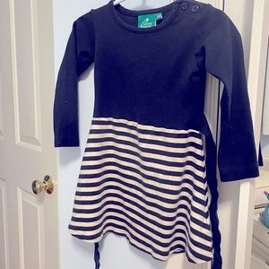 Little green radicals sailor dress / 100% organic